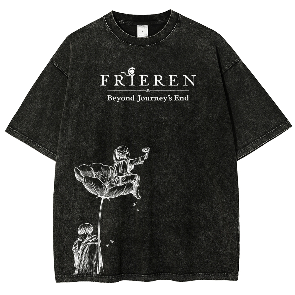 Frieren Unisex Fit Washed T-Shirt 2601005974