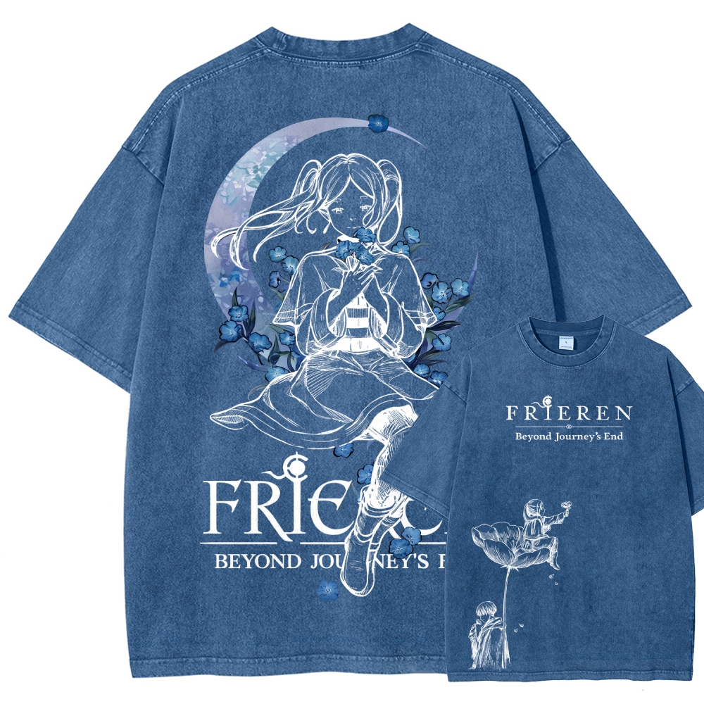 Frieren Unisex Fit Washed T-Shirt 2601005974