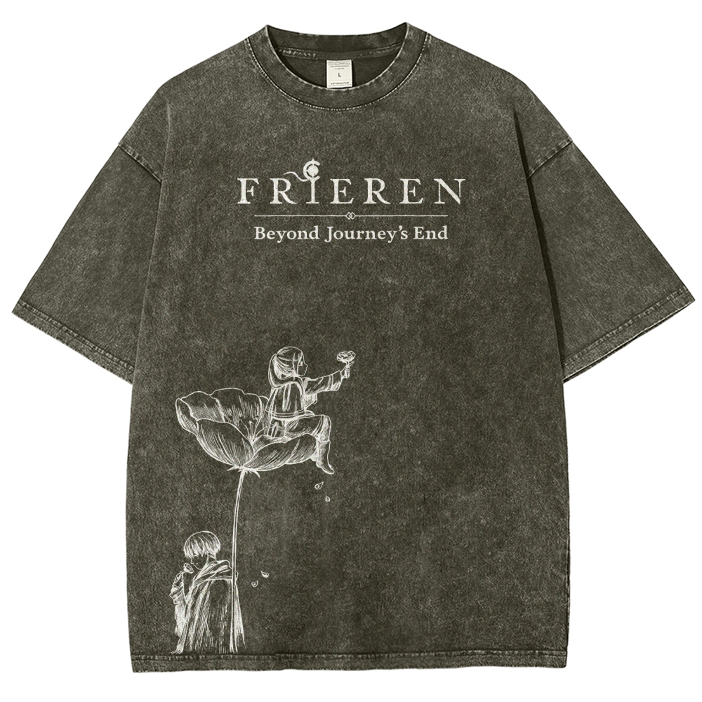 Frieren Unisex Fit Washed T-Shirt 2601005974