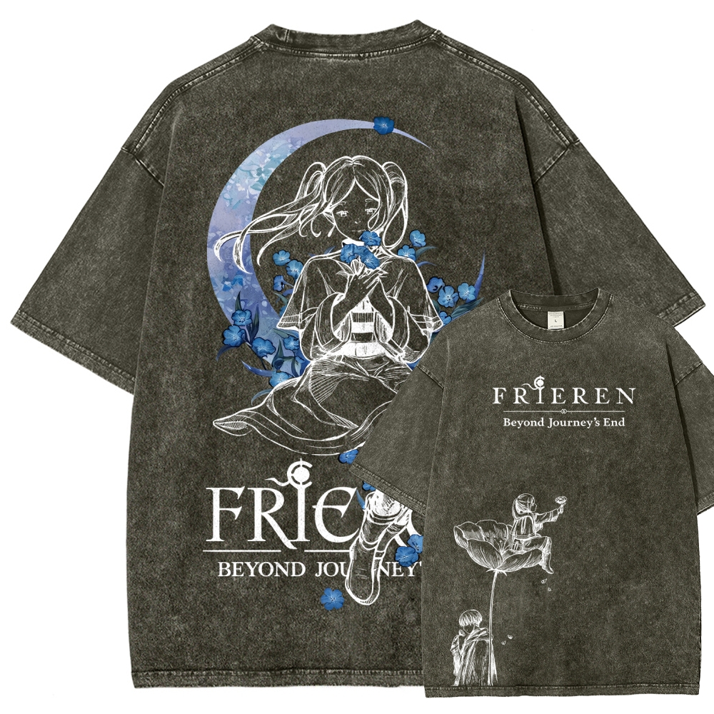 Frieren Unisex Fit Washed T-Shirt 2601005974