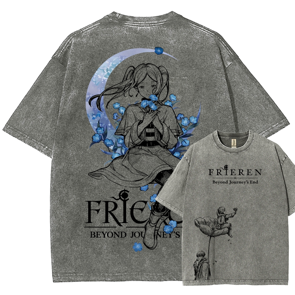 Frieren Unisex Fit Washed T-Shirt 2601005974