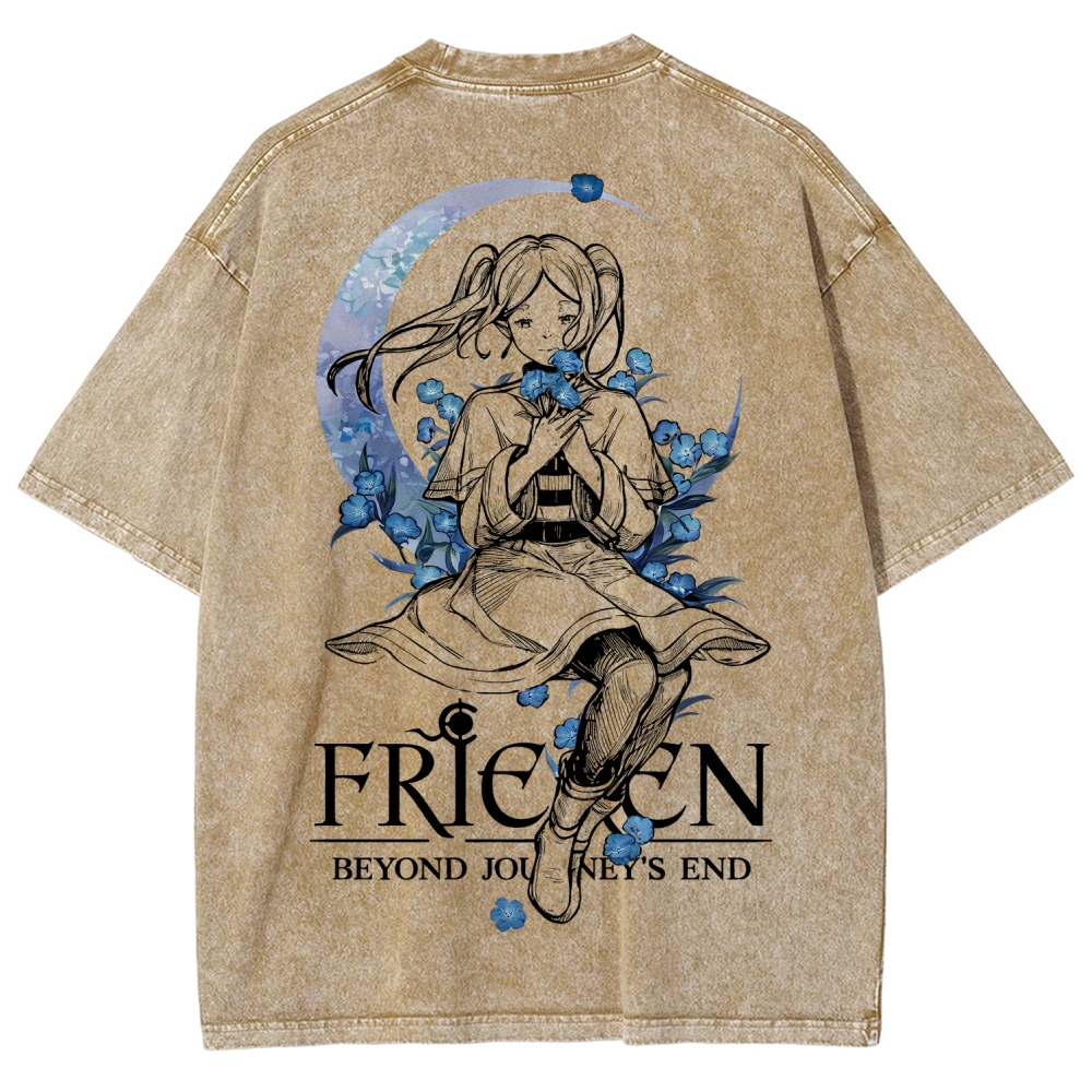 Frieren Unisex Fit Washed T-Shirt 2601005974