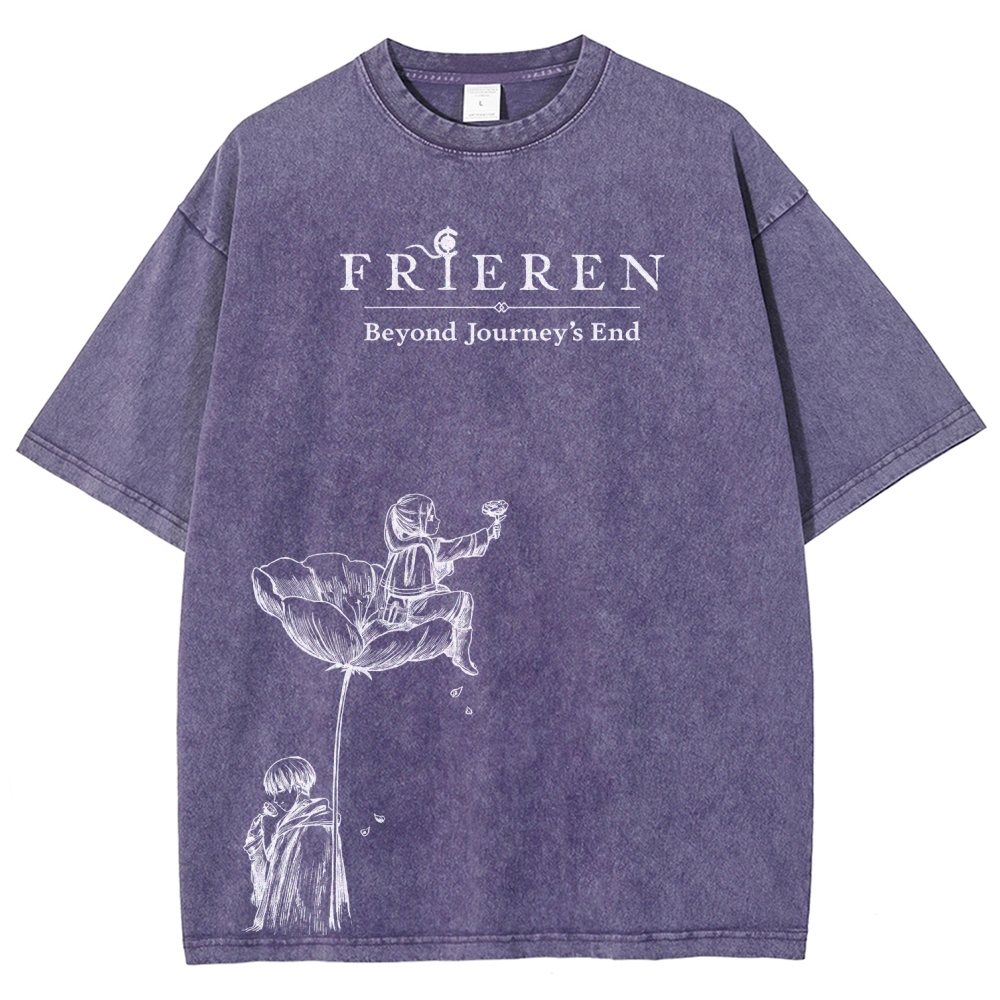 Frieren Unisex Fit Washed T-Shirt 2601005974