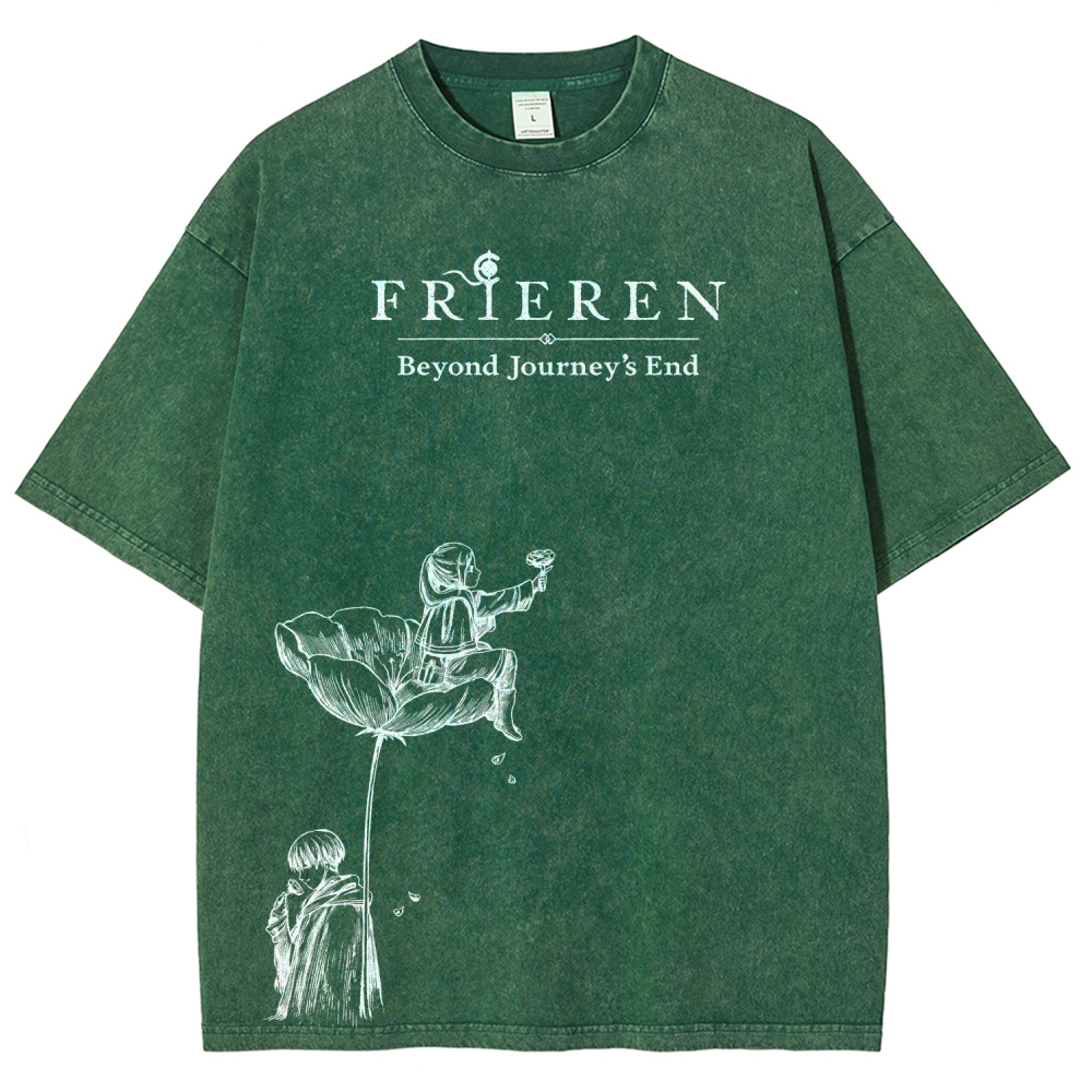 Frieren Unisex Fit Washed T-Shirt 2601005974