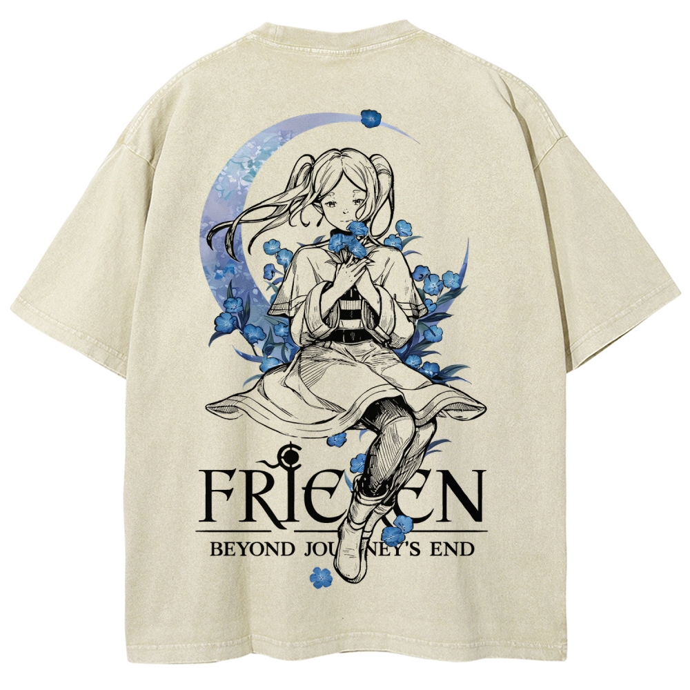 Frieren Unisex Fit Washed T-Shirt 2601005974