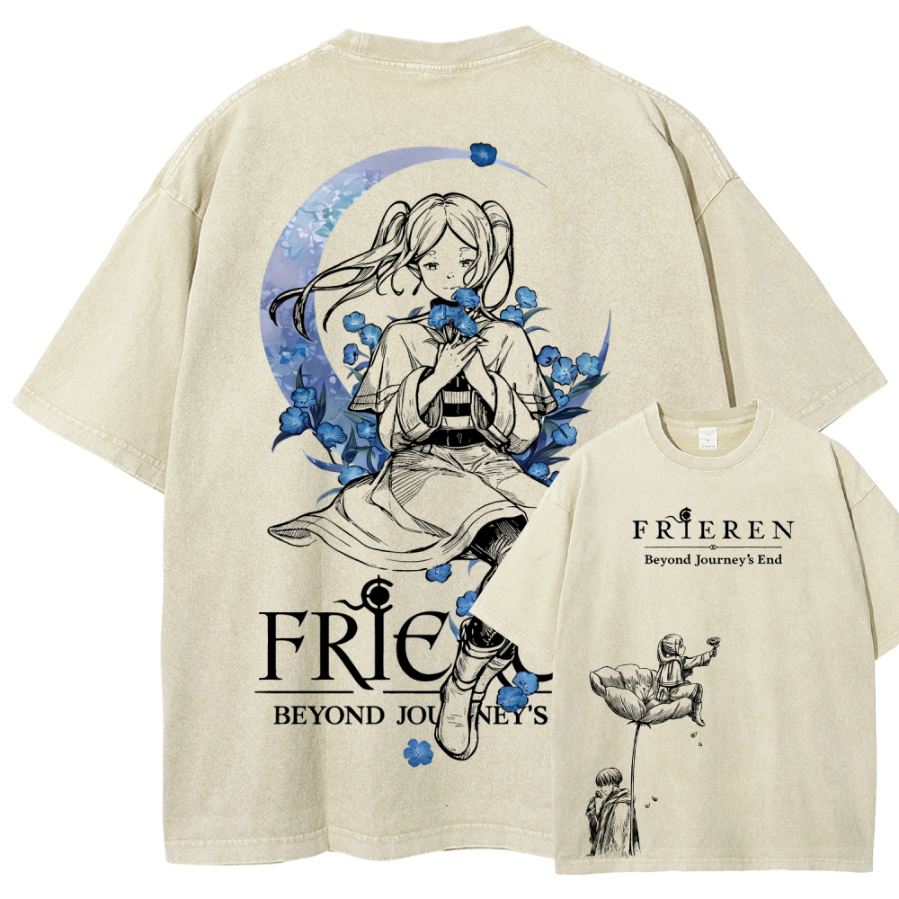 Frieren Unisex Fit Washed T-Shirt 2601005974