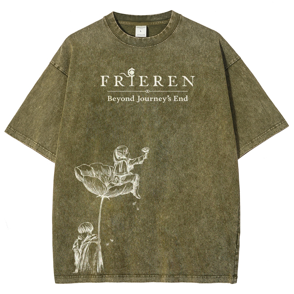 Frieren Unisex Fit Washed T-Shirt 2601005974
