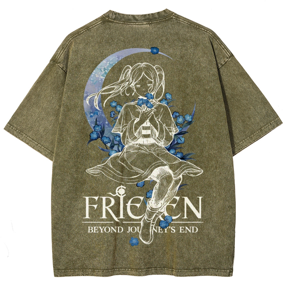 Frieren Unisex Fit Washed T-Shirt 2601005974