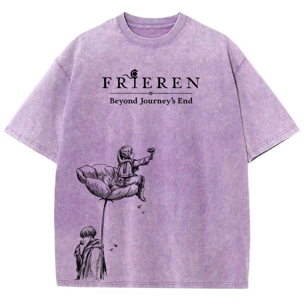 Frieren Unisex Fit Washed T-Shirt 2601005974