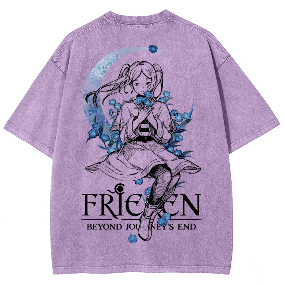 Frieren Unisex Fit Washed T-Shirt 2601005974