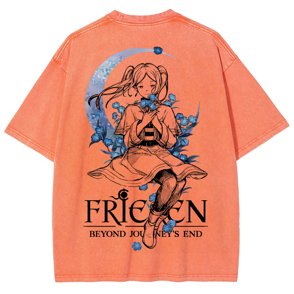 Frieren Unisex Fit Washed T-Shirt 2601005974