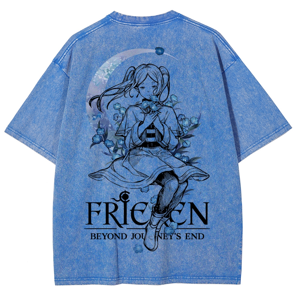 Frieren Unisex Fit Washed T-Shirt 2601005974