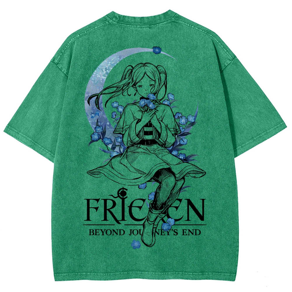 Frieren Unisex Fit Washed T-Shirt 2601005974