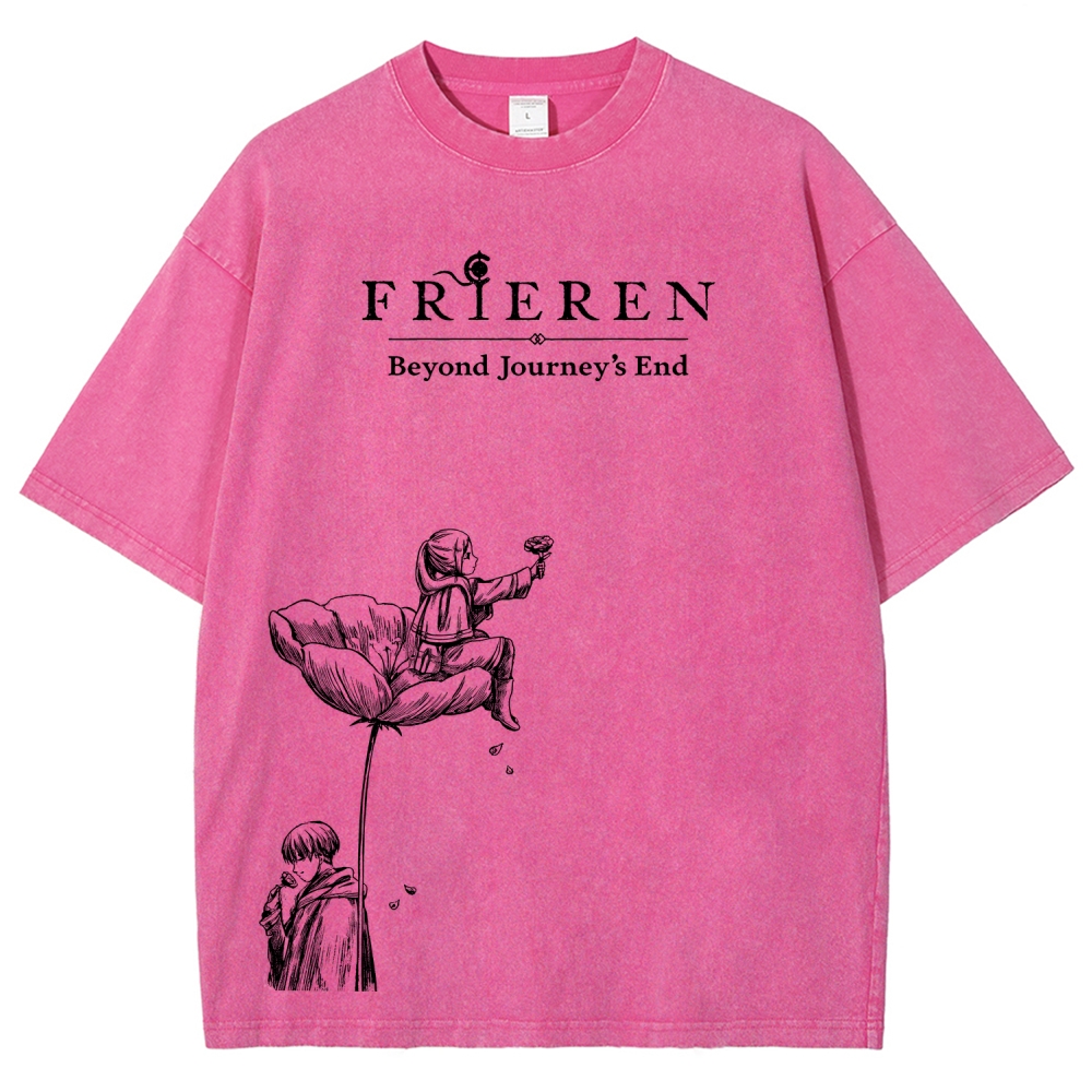 Frieren Unisex Fit Washed T-Shirt 2601005974