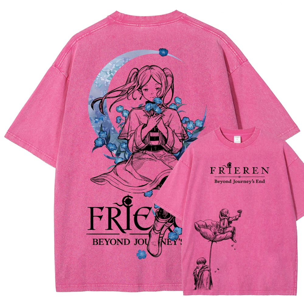Frieren Unisex Fit Washed T-Shirt 2601005974