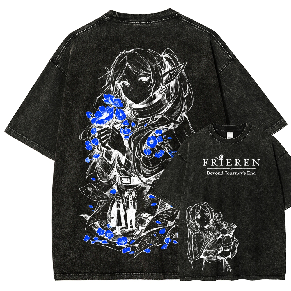 Frieren Unisex Fit Washed T-Shirt 2601005977