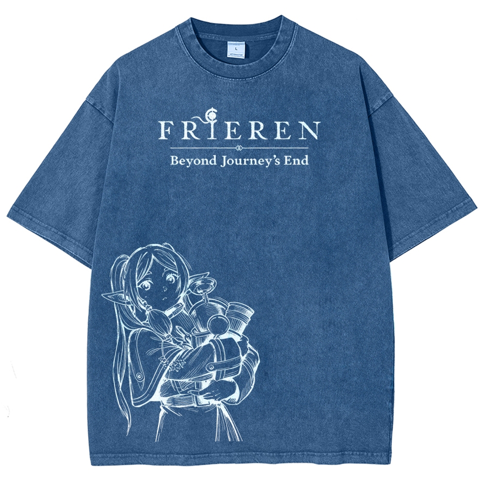 Frieren Unisex Fit Washed T-Shirt 2601005977