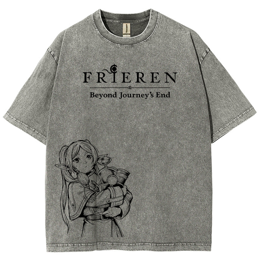 Frieren Unisex Fit Washed T-Shirt 2601005977