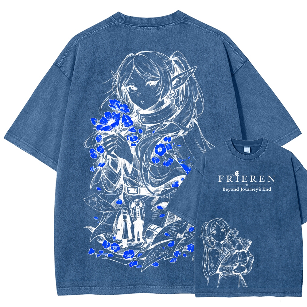 Frieren Unisex Fit Washed T-Shirt 2601005977