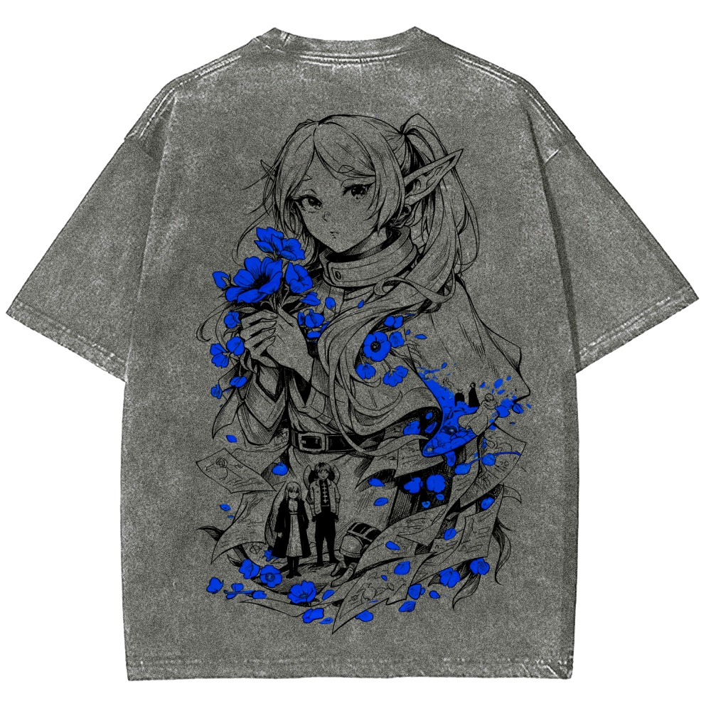 Frieren Unisex Fit Washed T-Shirt 2601005977