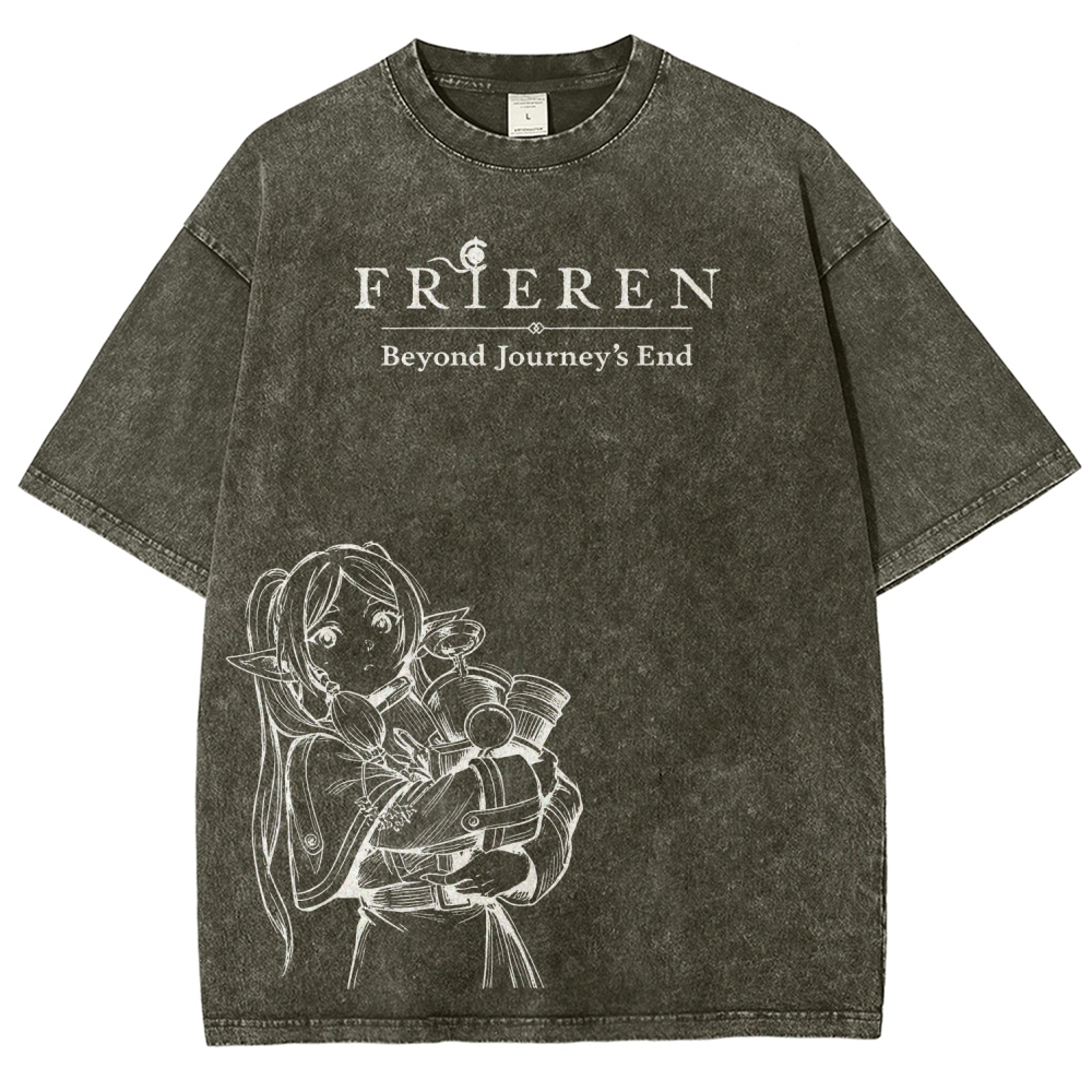Frieren Unisex Fit Washed T-Shirt 2601005977