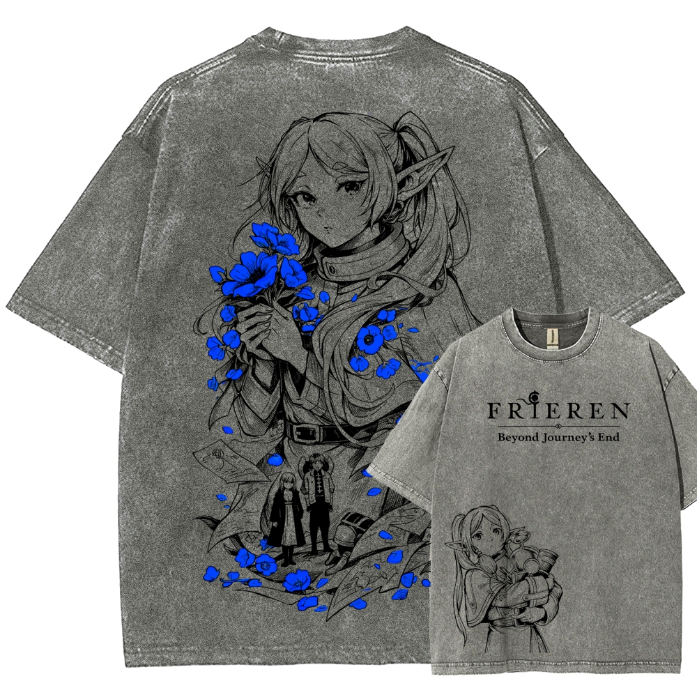 Frieren Unisex Fit Washed T-Shirt 2601005977