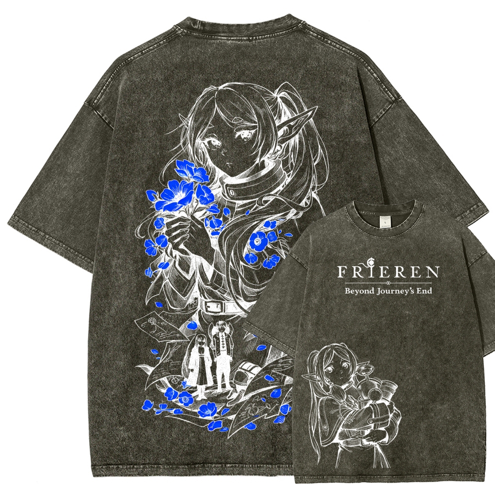 Frieren Unisex Fit Washed T-Shirt 2601005977