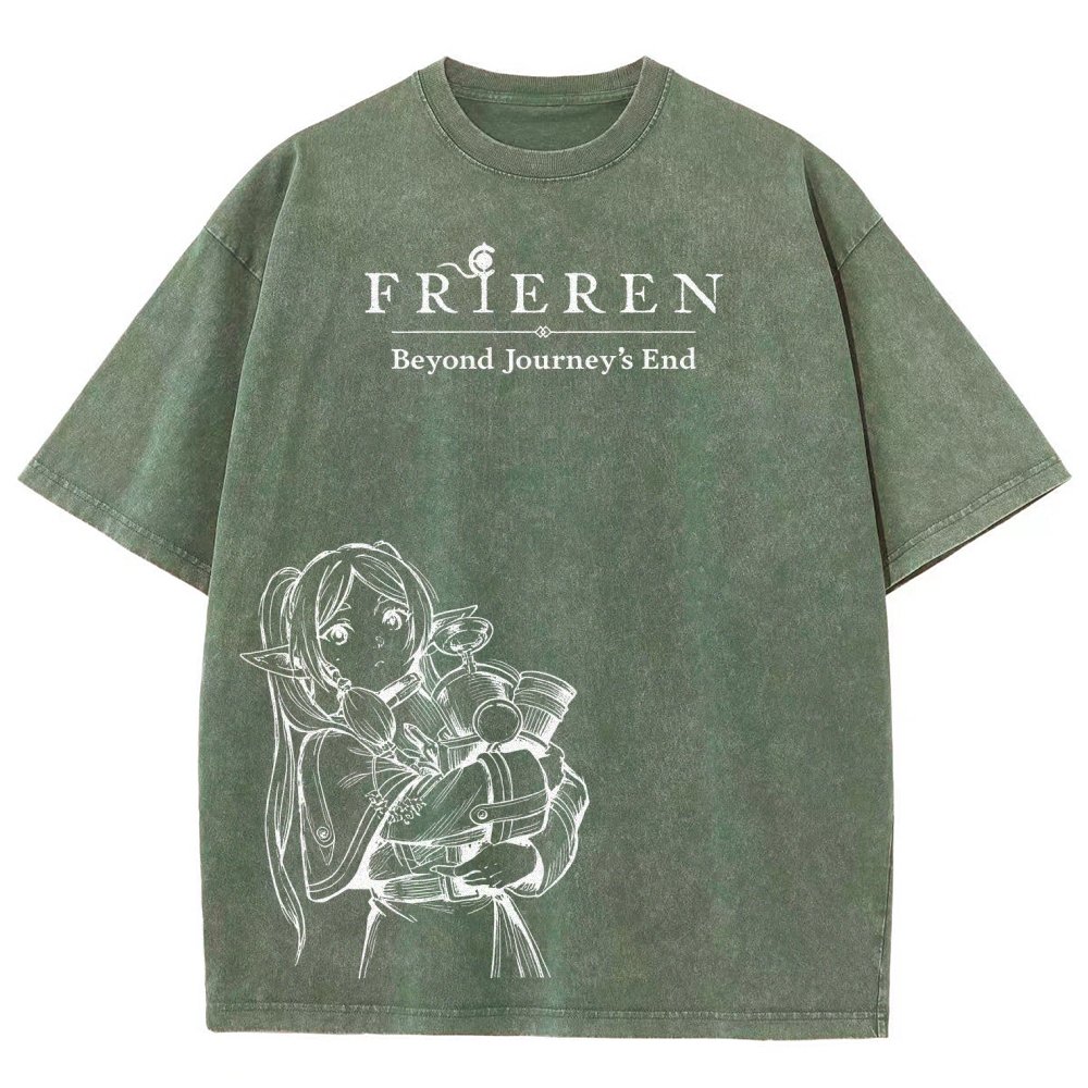 Frieren Unisex Fit Washed T-Shirt 2601005977