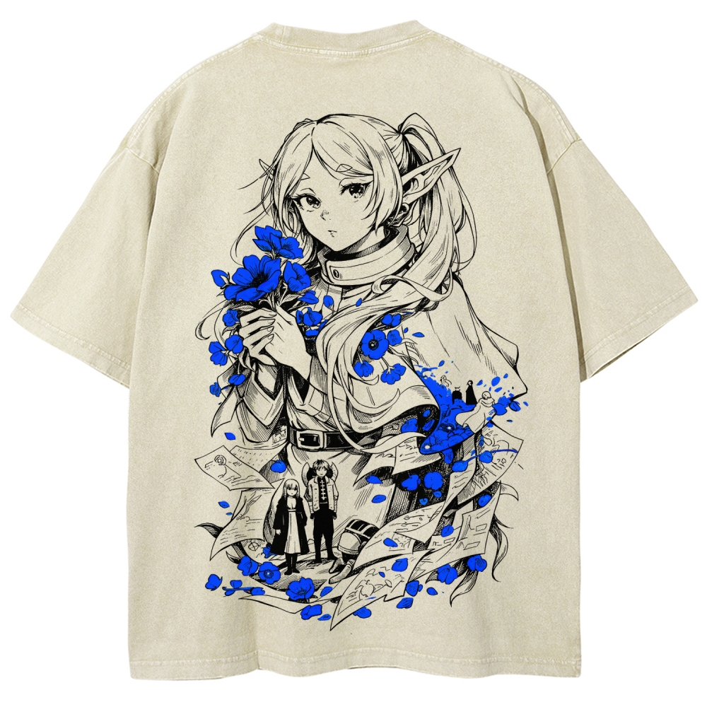 Frieren Unisex Fit Washed T-Shirt 2601005977