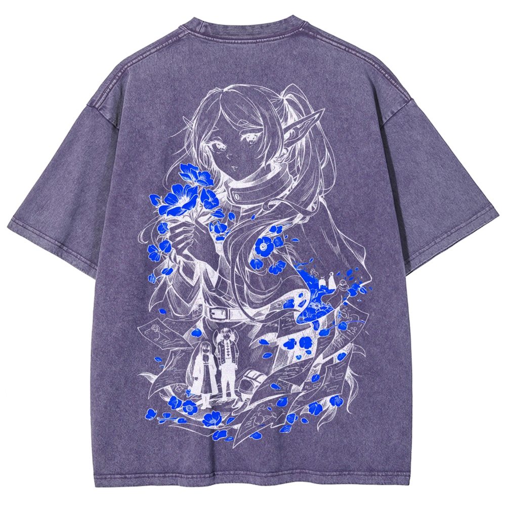 Frieren Unisex Fit Washed T-Shirt 2601005977