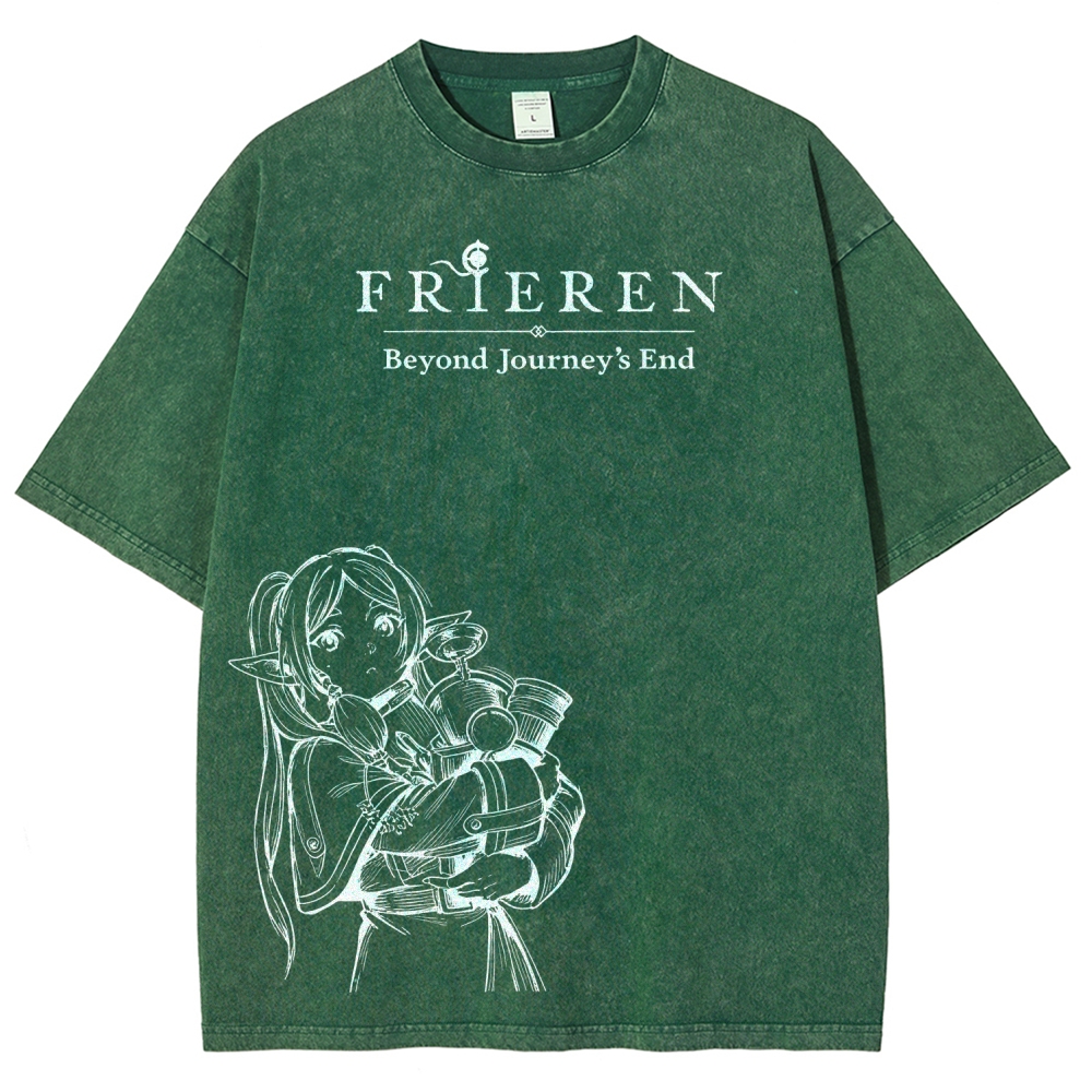 Frieren Unisex Fit Washed T-Shirt 2601005977