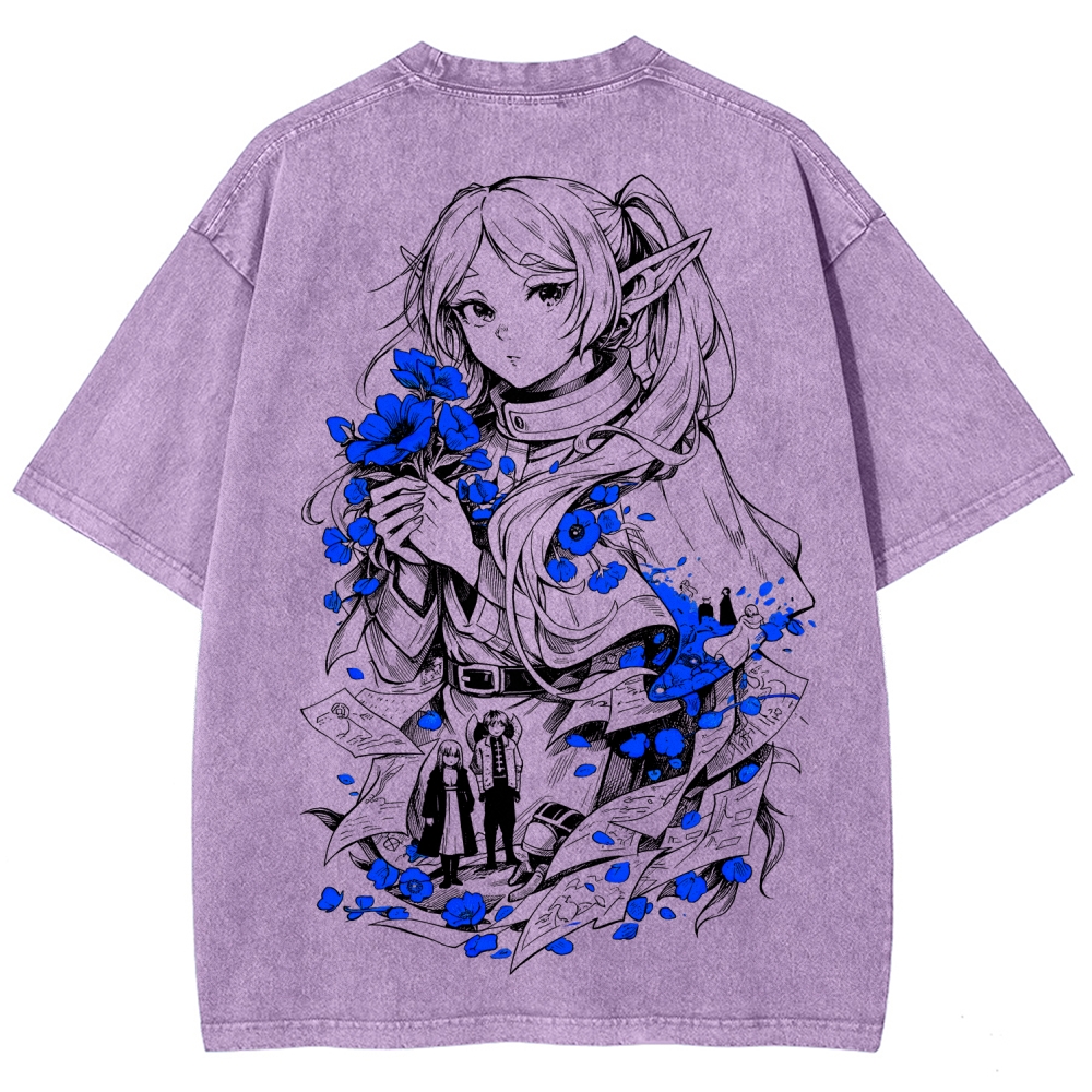 Frieren Unisex Fit Washed T-Shirt 2601005977