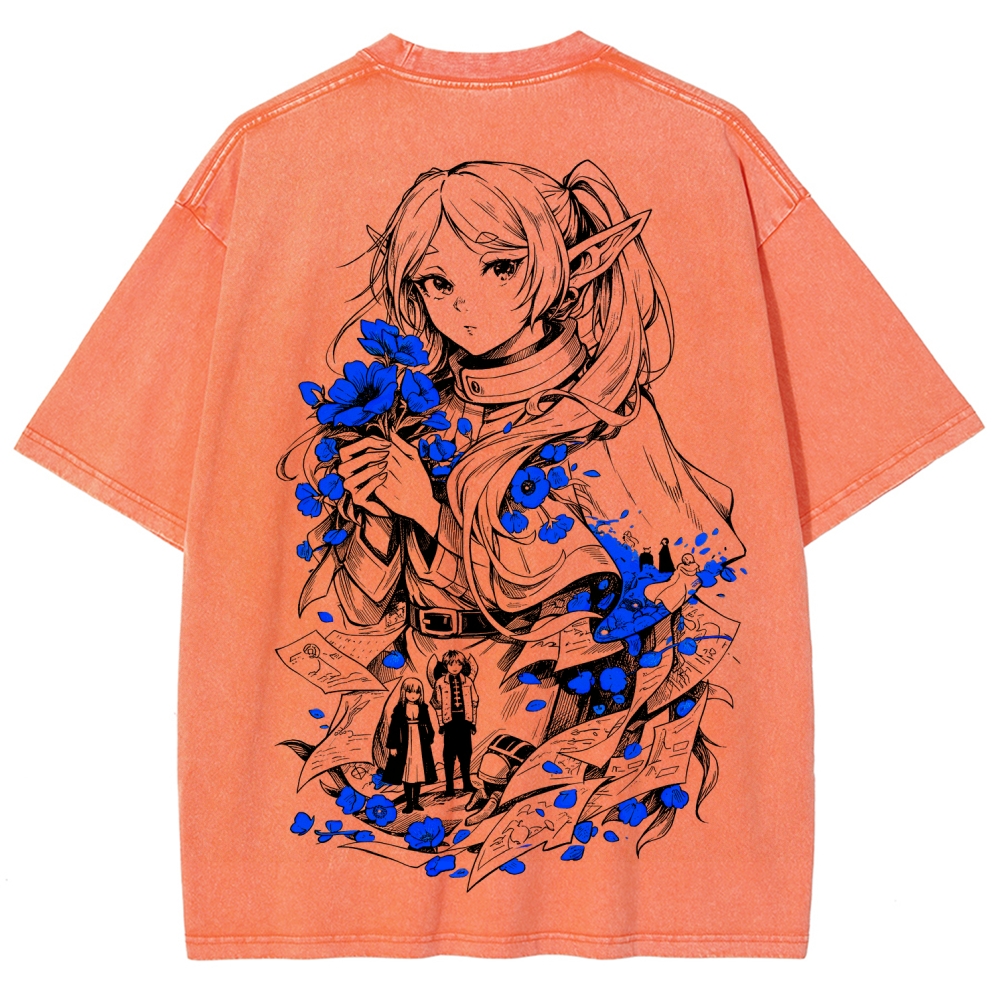 Frieren Unisex Fit Washed T-Shirt 2601005977