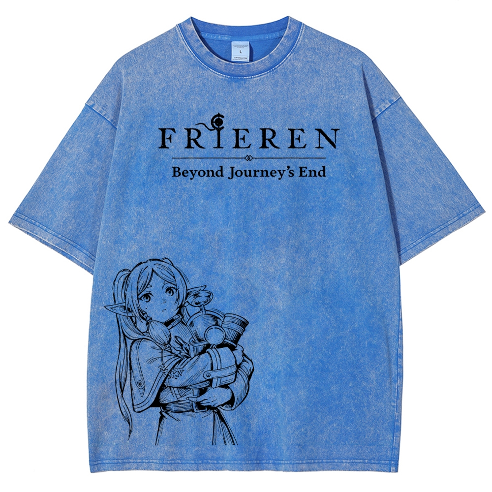 Frieren Unisex Fit Washed T-Shirt 2601005977
