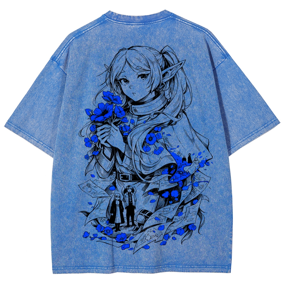 Frieren Unisex Fit Washed T-Shirt 2601005977