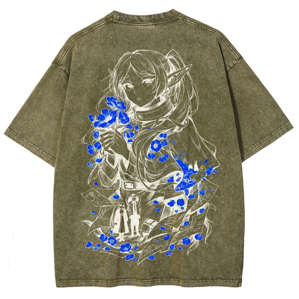 Frieren Unisex Fit Washed T-Shirt 2601005977