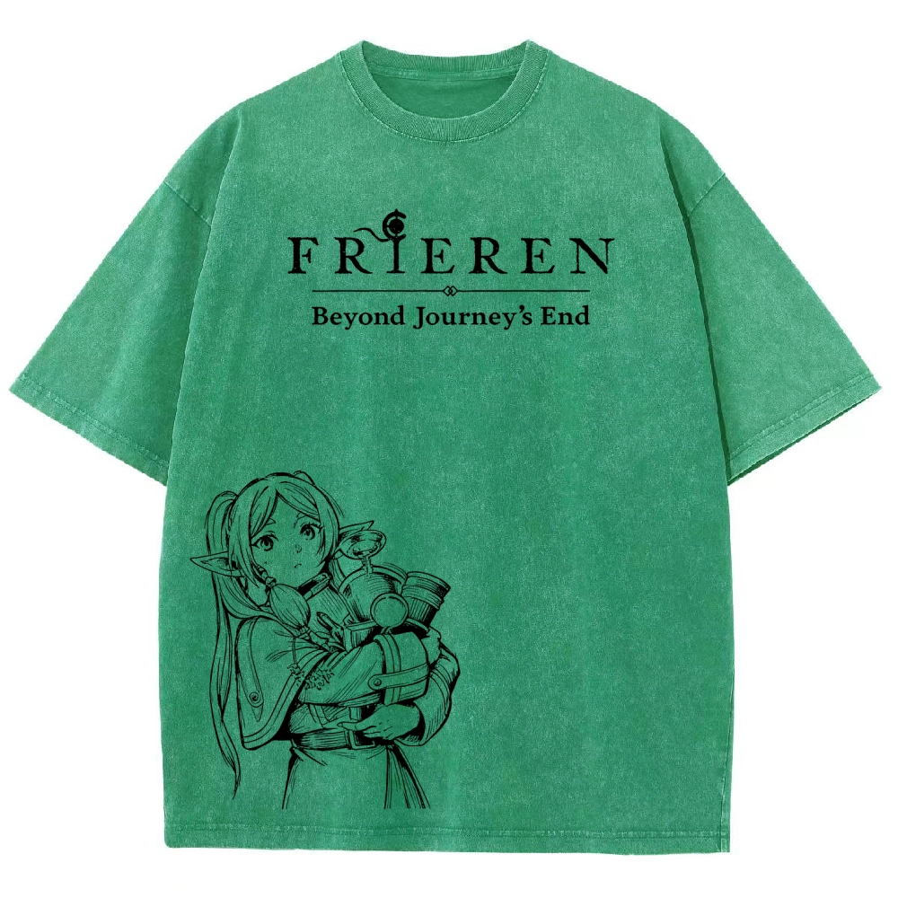 Frieren Unisex Fit Washed T-Shirt 2601005977