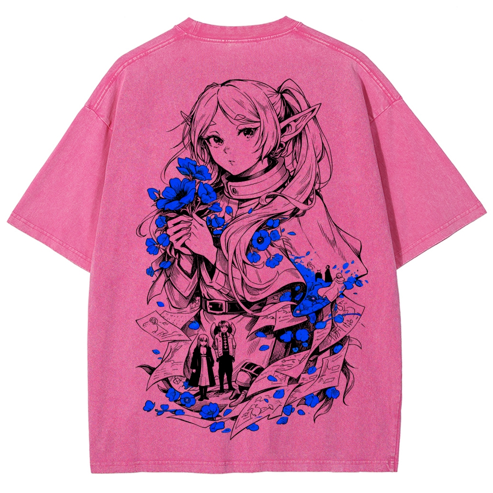 Frieren Unisex Fit Washed T-Shirt 2601005977