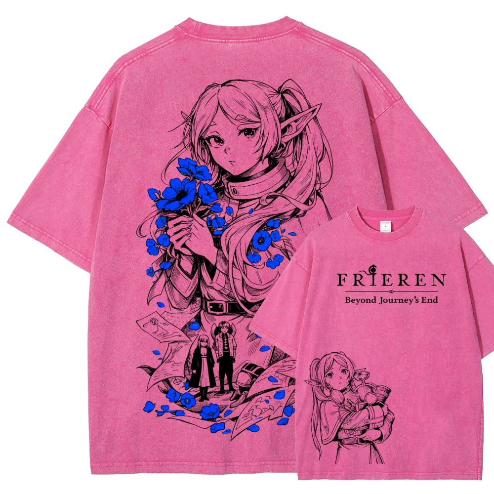 Frieren Unisex Fit Washed T-Shirt 2601005977
