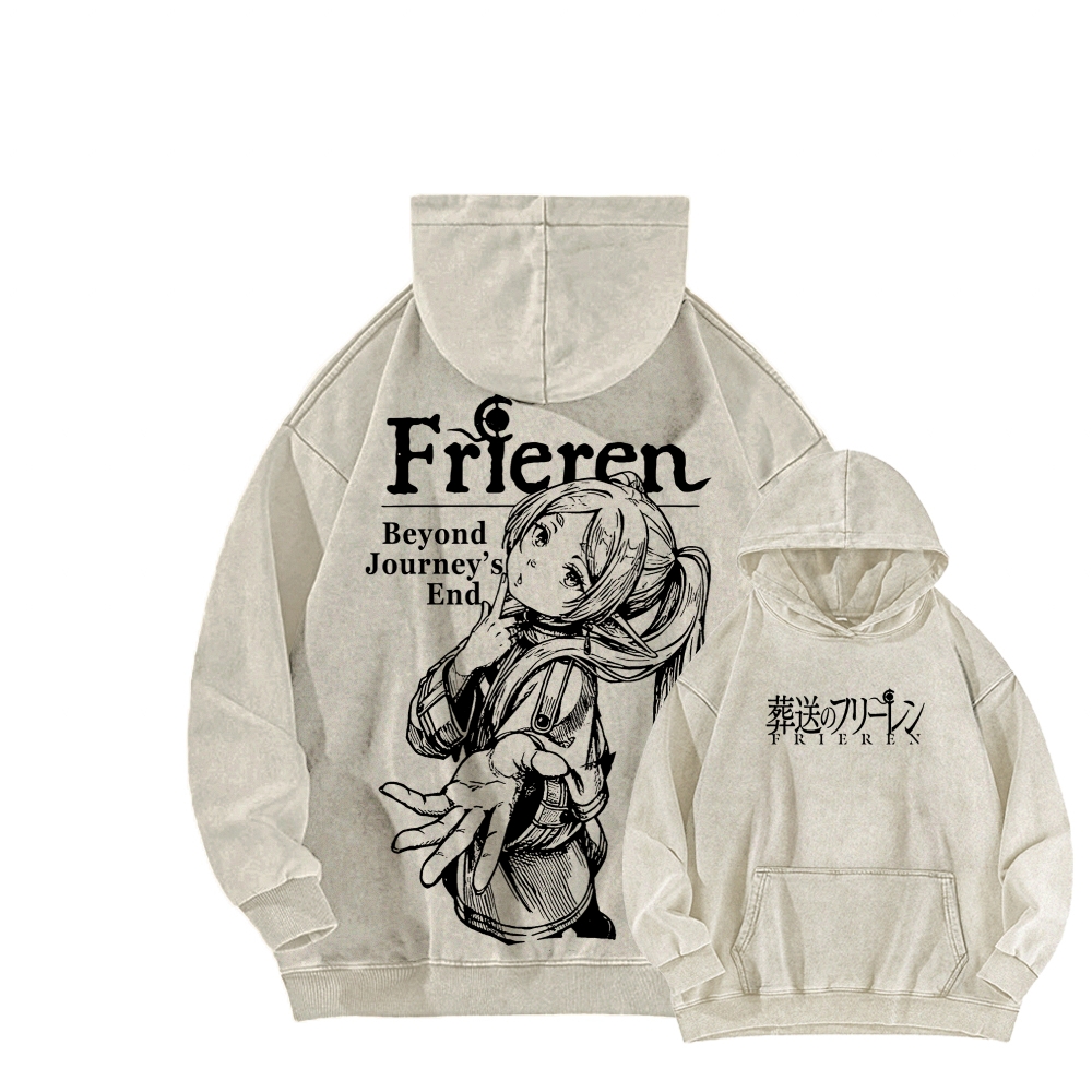 Frieren Unisex Washed Hoodie 2601005983