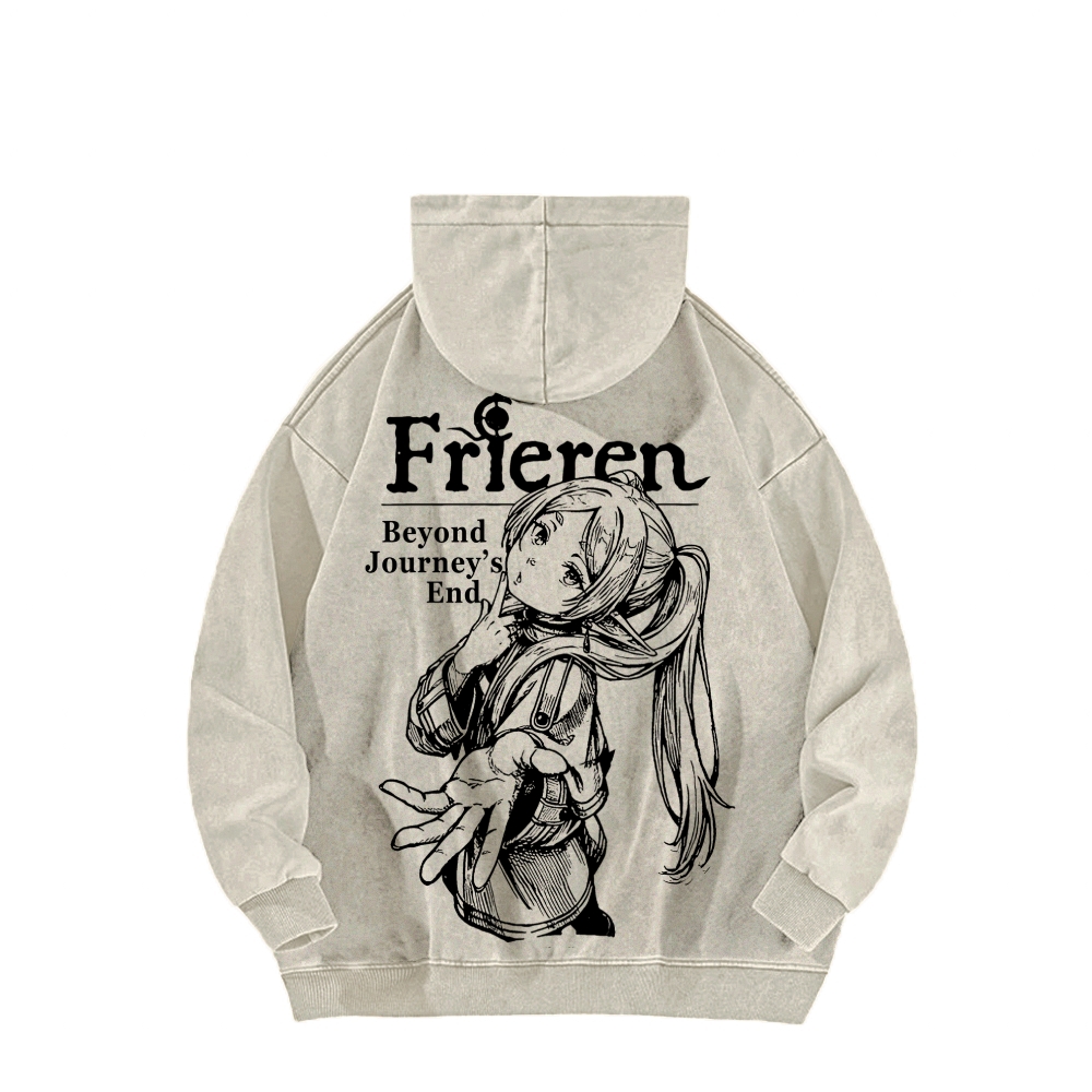 Frieren Unisex Washed Hoodie 2601005983