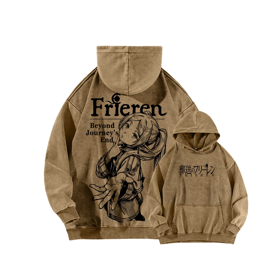 Frieren Unisex Washed Hoodie 2601005983
