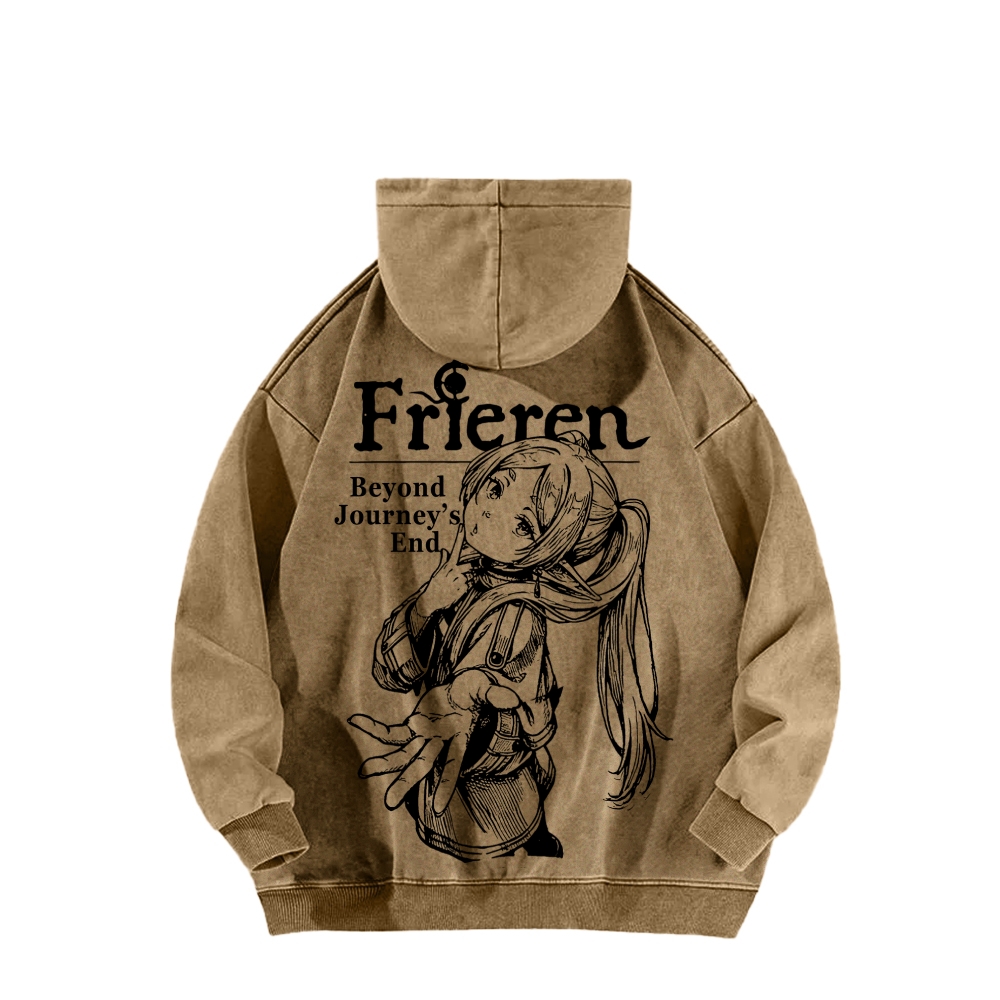Frieren Unisex Washed Hoodie 2601005983