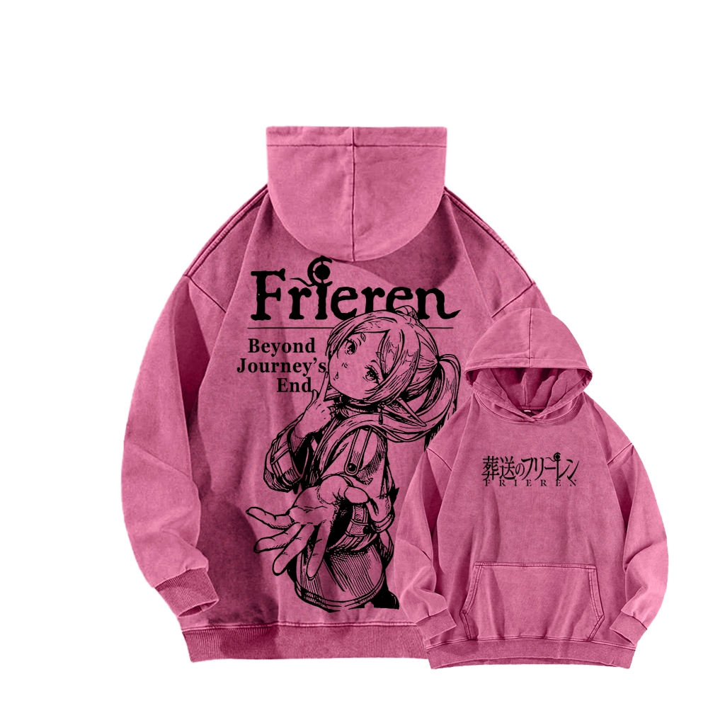 Frieren Unisex Washed Hoodie 2601005983