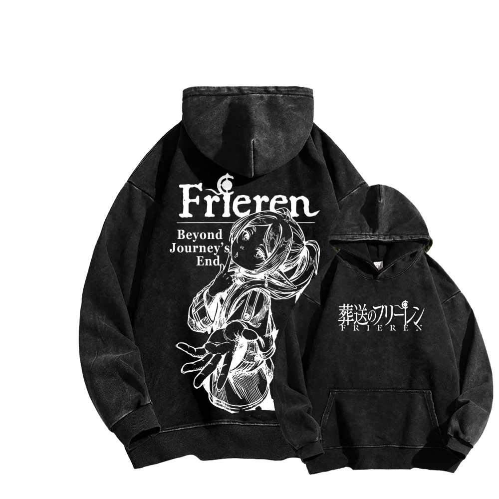 Frieren Unisex Washed Hoodie 2601005983