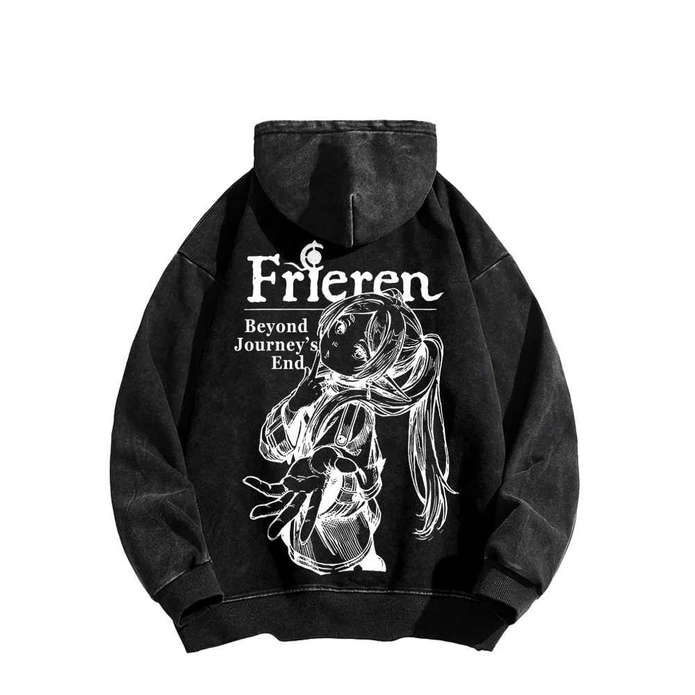 Frieren Unisex Washed Hoodie 2601005983