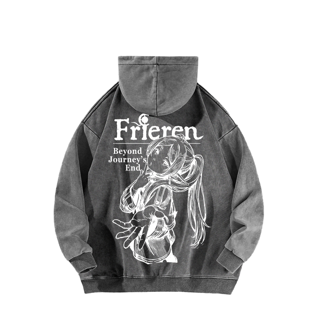 Frieren Unisex Washed Hoodie 2601005983