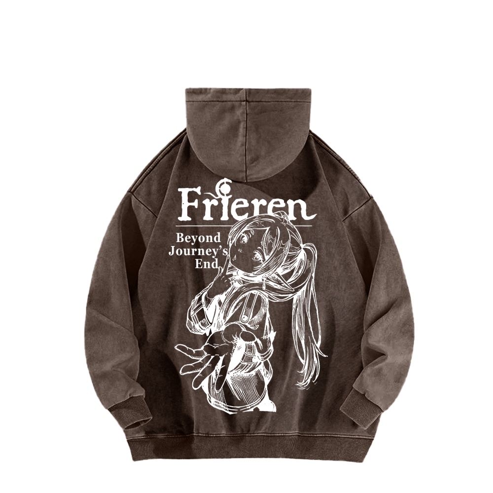 Frieren Unisex Washed Hoodie 2601005983