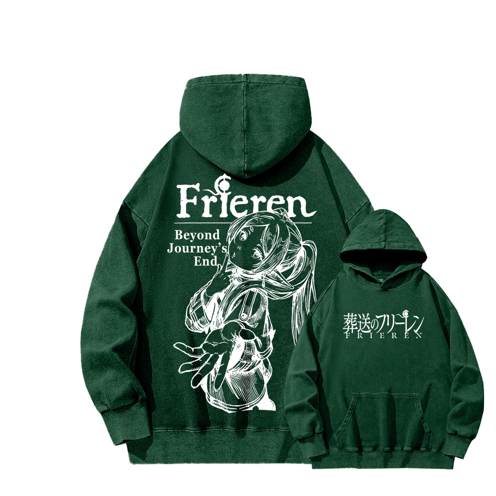 Frieren Unisex Washed Hoodie 2601005983