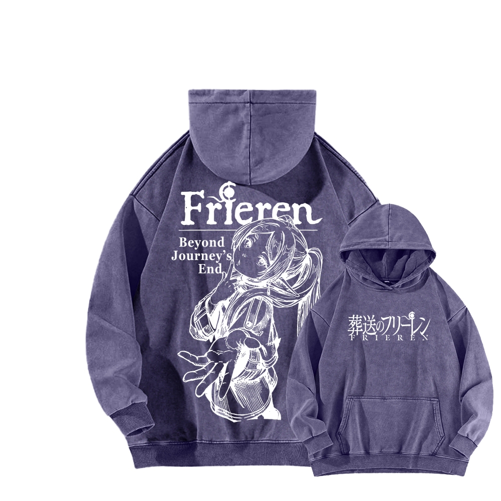 Frieren Unisex Washed Hoodie 2601005983